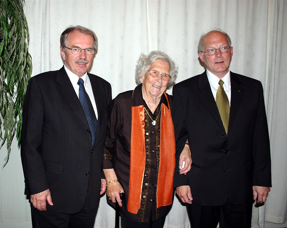 Gruppebilde Erik Fossum, Bodil Aakre, og Roald Tørrissen.