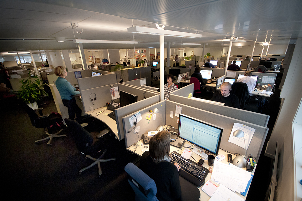 Kontorlandskap.