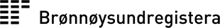 Brønnøysundregistrene logo, svart